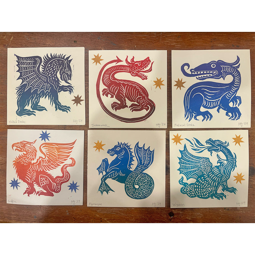 Mythical Beast Card Set (Pack of 6)