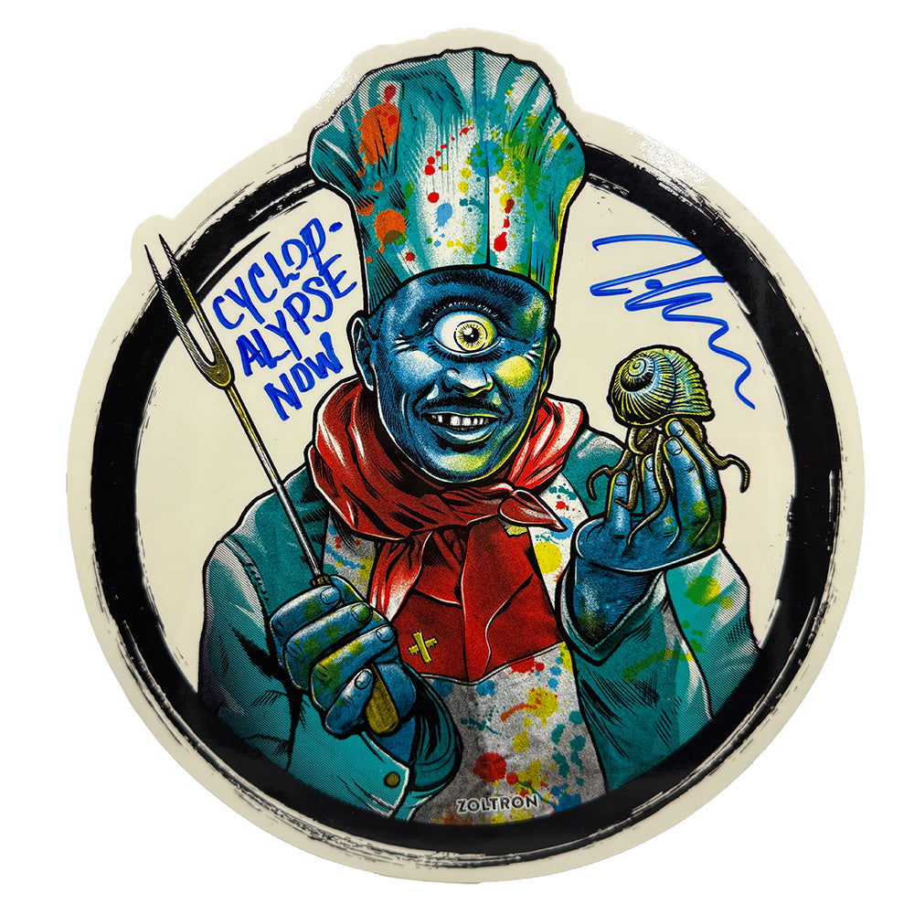 Zoltron SIGNED Cyclops Chef Sticker