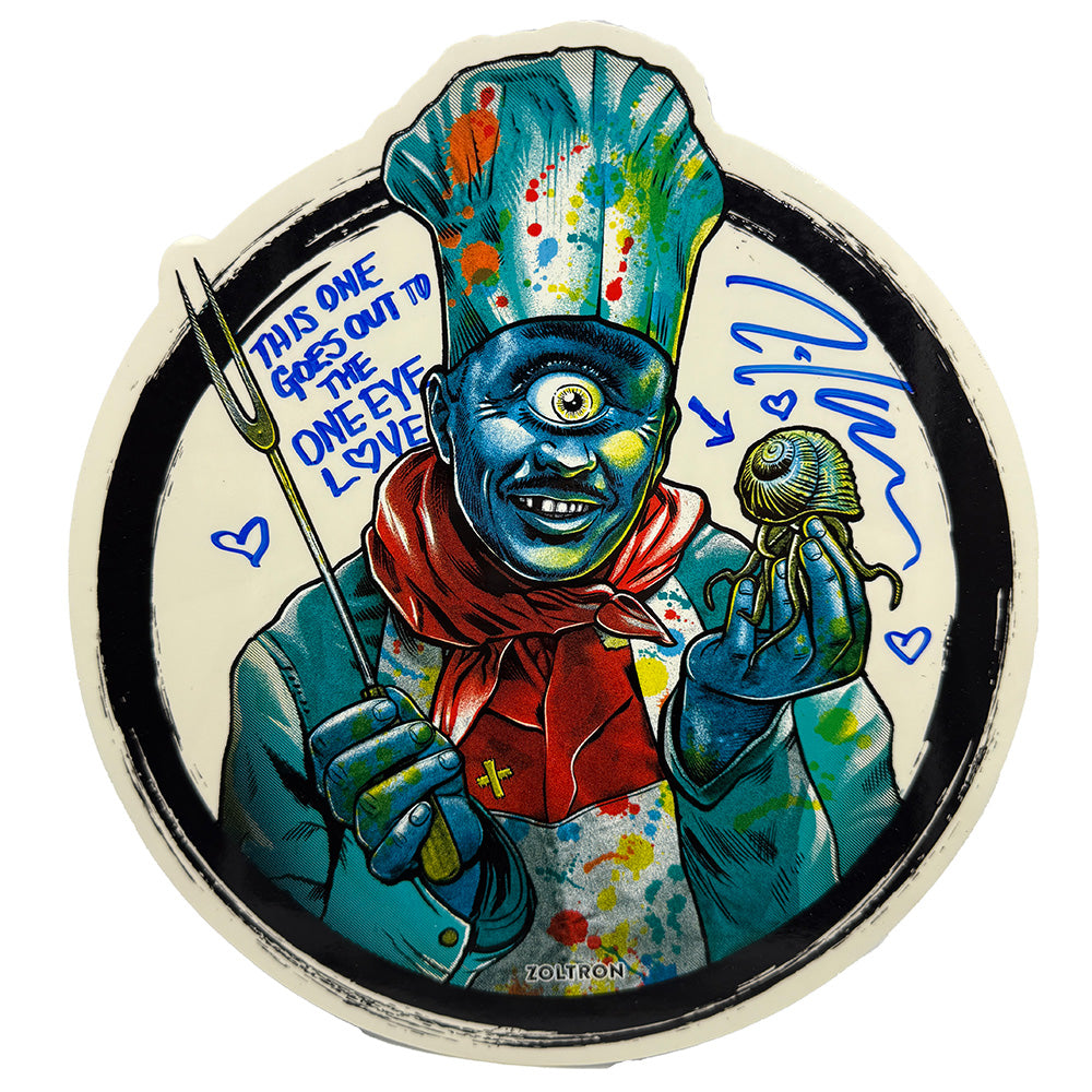 Zoltron SIGNED Cyclops Chef Sticker